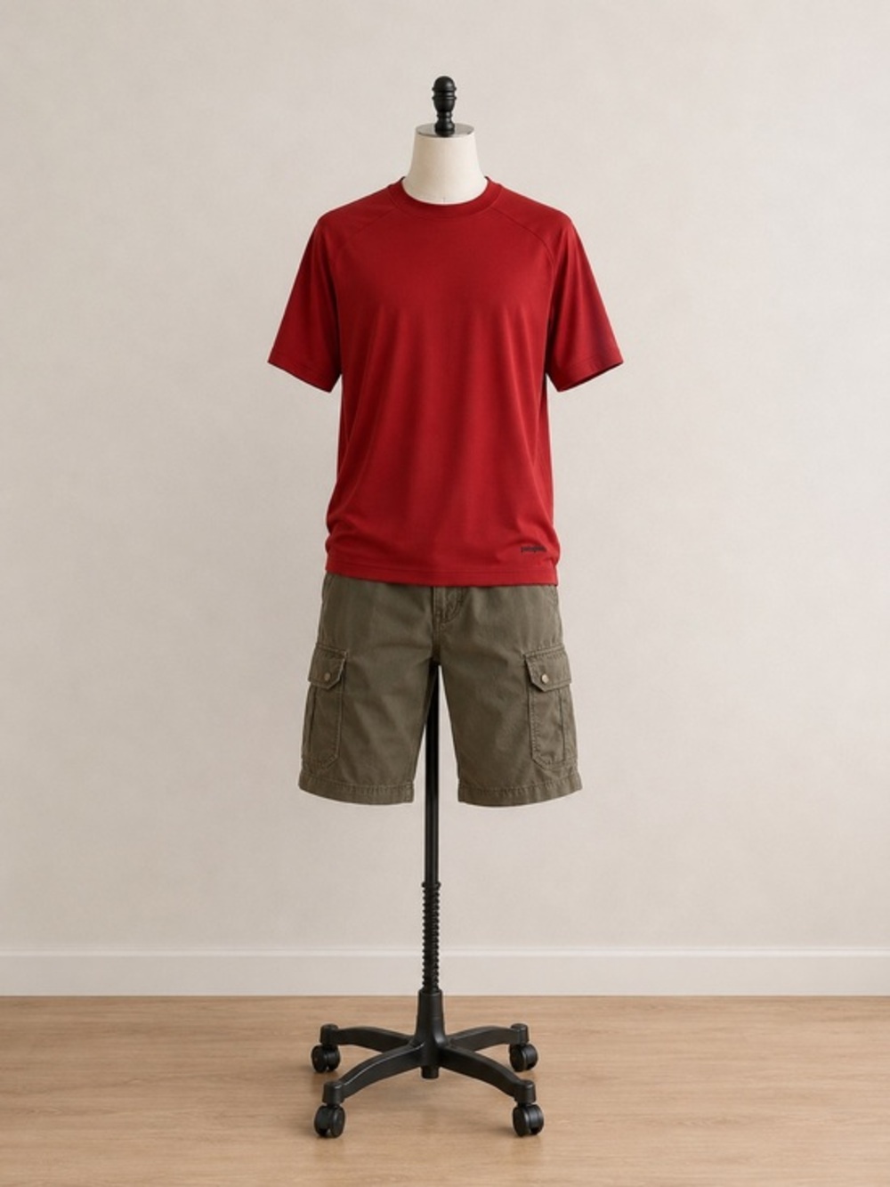 Patagonia Men's Performance T-Shirt Medium Red Short Sleeve Technical Athletic T